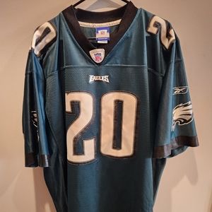 Philadelphia Eagles Brian Dawkins Jersey Reebok Black XL vintage length +2 NFL